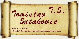 Tomislav Šutaković vizit kartica